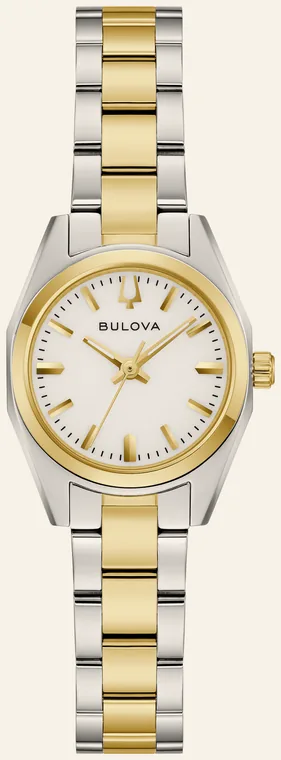 Relógio Bulova Surveyor 98L331, mostrador branco brilhante