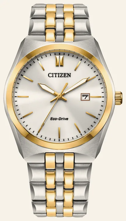 Relógio Citizen Corso BM7334-58BN, mostrador branco