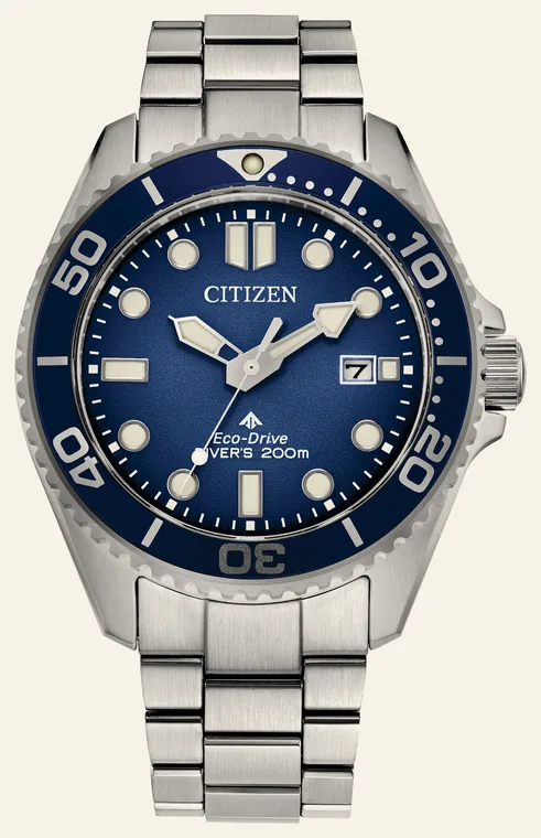Relógio Citizen Promaster Dive BN0260-54LN, mostrador azul