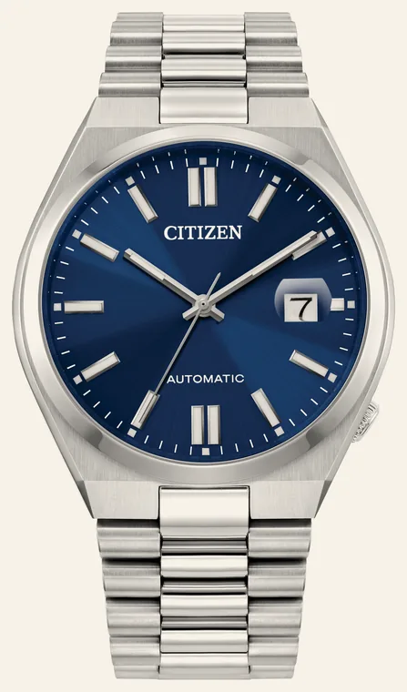 Relógio Citizen Tsuyosa NJ0150-56LN, mostrador azul