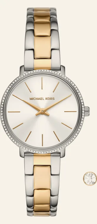 Relógio Michael Kors Pyper MK1041, mostrador prateado