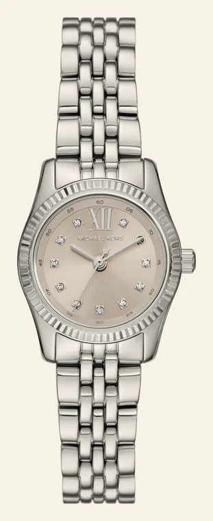 Relógio Michael Kors Lexington MK4843/1KN, mostrador creme perolado, com pavê