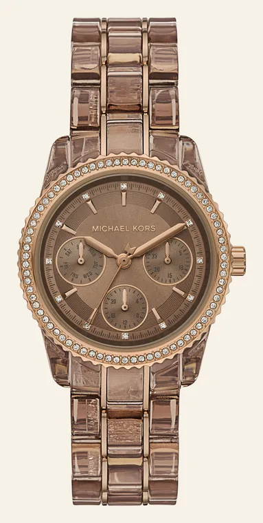 Relógio Michael Kors Ritz MK7606/8CN, mostrador marrom