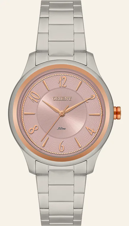 Relógio Orient Orient Eternal FTSS0142 R2SX, mostrador rosa