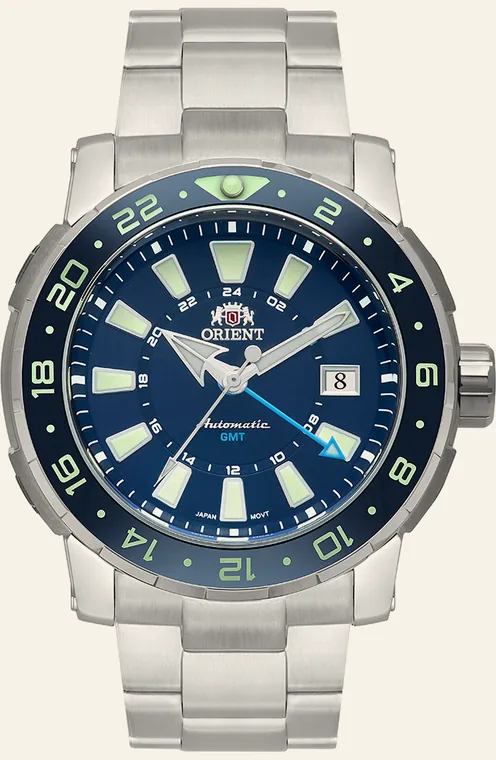 Relógio Orient Orient Automático NH3SS003 D1SX, mostrador azul