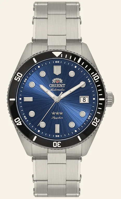 Relógio Orient Sport Sea NH3SS016 D1SX, mostrador azul