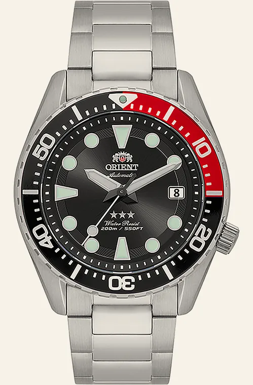 Relógio Orient Sport Sea YN6SS011 PVSX, mostrador preto